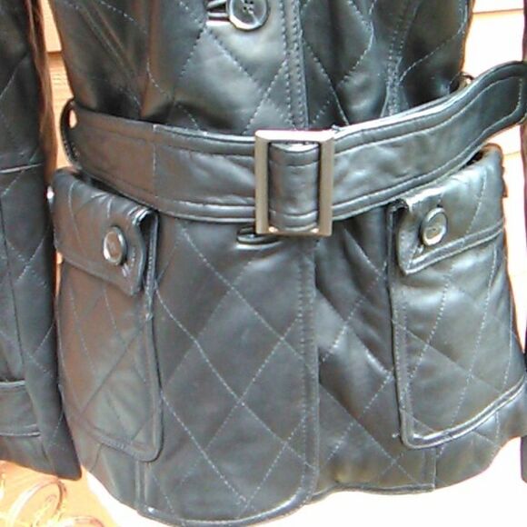 Robert Phillipe Lambskin Black Leather Jacket - Picture 3 of 14